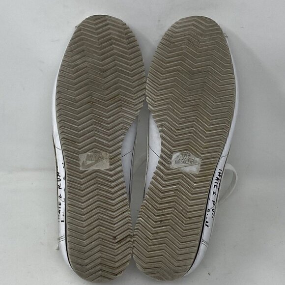 Nike Cortez x Nathan Bell White Sneakers Mens Size 8 - Picture 7 of 8